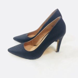 Dila London Pumps Heels Black Textured pointy toe
